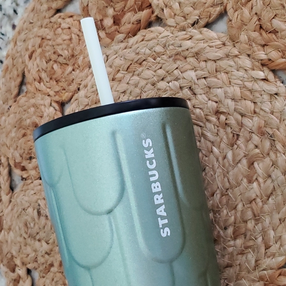Starbucks Green Stainless Green Tumbler Venti Cup New - Picture 8 of 8